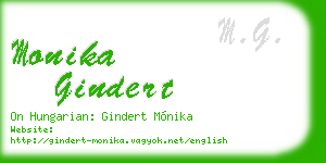 monika gindert business card