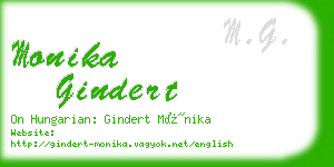 monika gindert business card